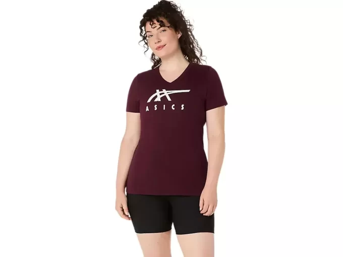 ASICS STRIPES CUELLO EN V PARA MUJER ASICS STRIPES CUELLO EN V PARA MUJER