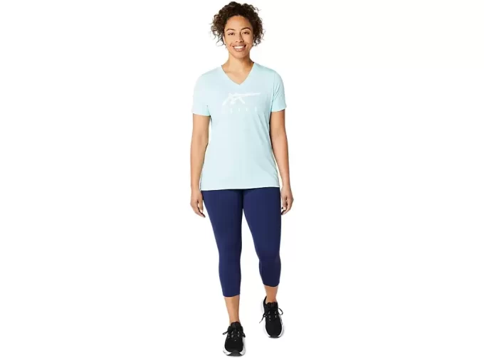 ASICS STRIPES CUELLO EN V PARA MUJER ASICS STRIPES CUELLO EN V PARA MUJER