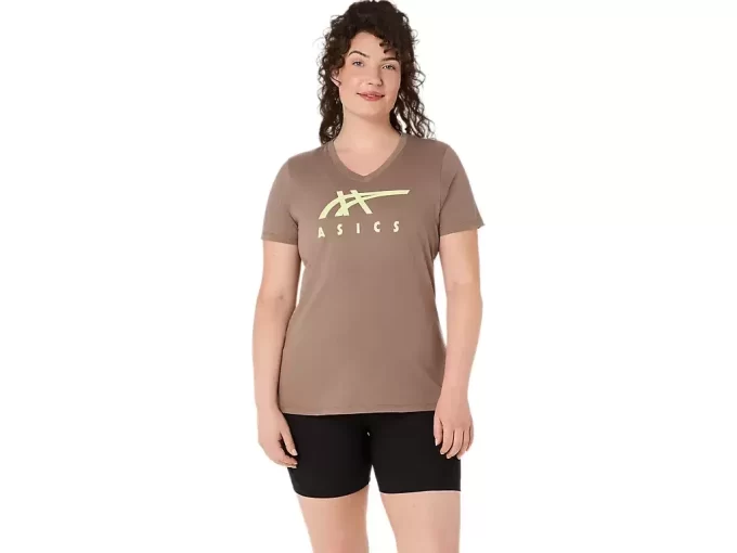 ASICS STRIPES CUELLO EN V PARA MUJER ASICS STRIPES CUELLO EN V PARA MUJER