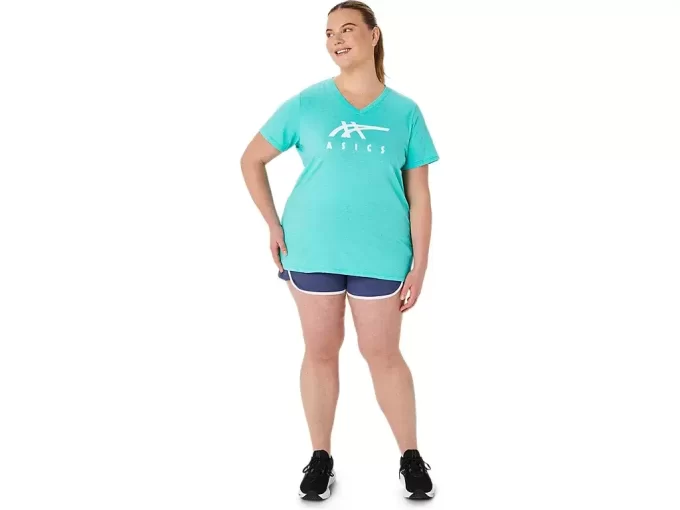 ASICS STRIPES CUELLO EN V PARA MUJER ASICS STRIPES CUELLO EN V PARA MUJER