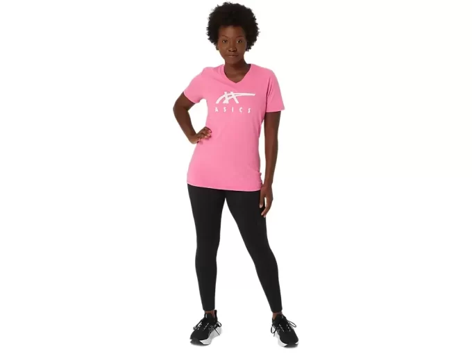 ASICS STRIPES CUELLO EN V PARA MUJER ASICS STRIPES CUELLO EN V PARA MUJER