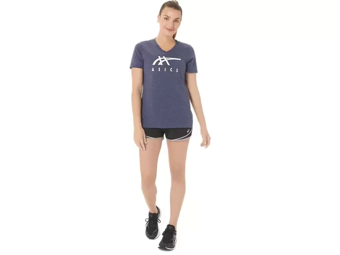 ASICS STRIPES CUELLO EN V PARA MUJER ASICS STRIPES CUELLO EN V PARA MUJER
