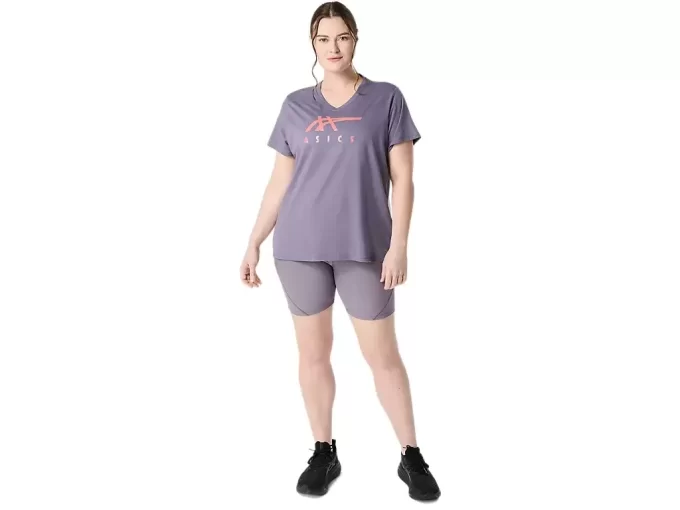 ASICS STRIPES CUELLO EN V PARA MUJER ASICS STRIPES CUELLO EN V PARA MUJER