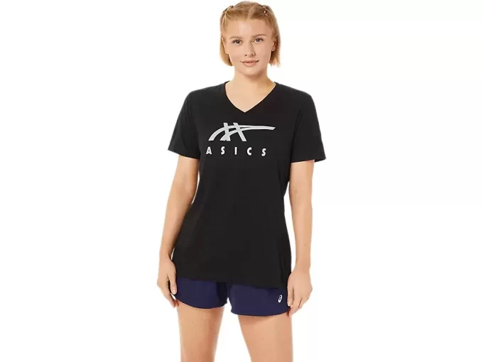 ASICS STRIPES CUELLO EN V PARA MUJER ASICS STRIPES CUELLO EN V PARA MUJER