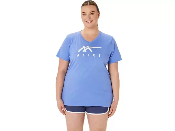 ASICS STRIPES CUELLO EN V PARA MUJER ASICS STRIPES CUELLO EN V PARA MUJER