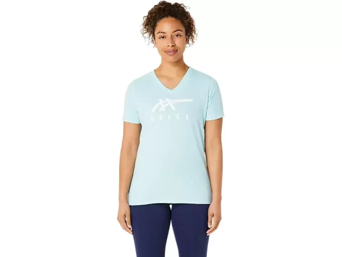 ASICS STRIPES CUELLO EN V PARA MUJER ASICS STRIPES CUELLO EN V PARA MUJER