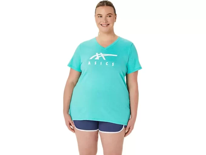 ASICS STRIPES CUELLO EN V PARA MUJER ASICS STRIPES CUELLO EN V PARA MUJER