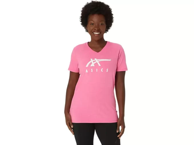 ASICS STRIPES CUELLO EN V PARA MUJER ASICS STRIPES CUELLO EN V PARA MUJER