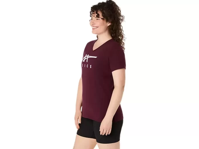 ASICS STRIPES CUELLO EN V PARA MUJER ASICS STRIPES CUELLO EN V PARA MUJER