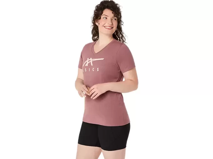 ASICS STRIPES CUELLO EN V PARA MUJER ASICS STRIPES CUELLO EN V PARA MUJER