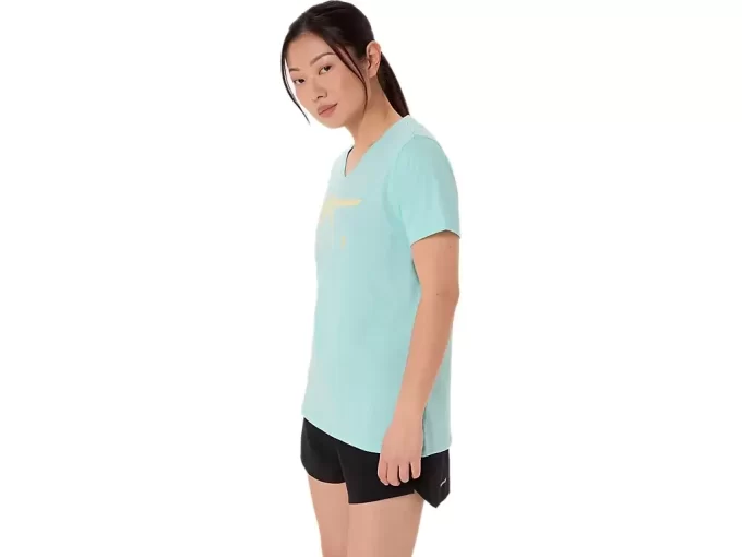 ASICS STRIPES CUELLO EN V PARA MUJER ASICS STRIPES CUELLO EN V PARA MUJER