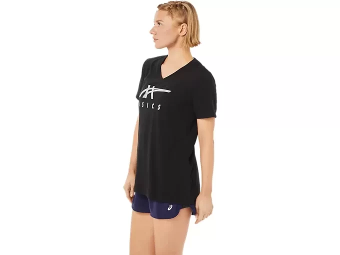 ASICS STRIPES CUELLO EN V PARA MUJER ASICS STRIPES CUELLO EN V PARA MUJER