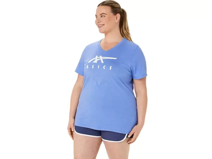 ASICS STRIPES CUELLO EN V PARA MUJER ASICS STRIPES CUELLO EN V PARA MUJER