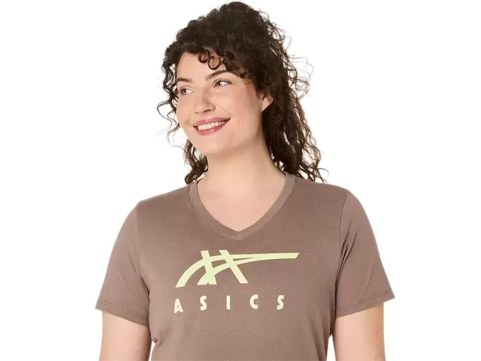 ASICS STRIPES CUELLO EN V PARA MUJER ASICS STRIPES CUELLO EN V PARA MUJER