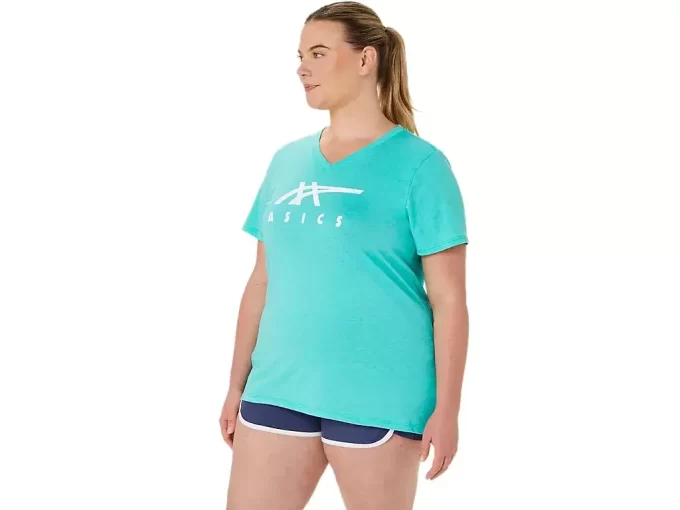 ASICS STRIPES CUELLO EN V PARA MUJER ASICS STRIPES CUELLO EN V PARA MUJER