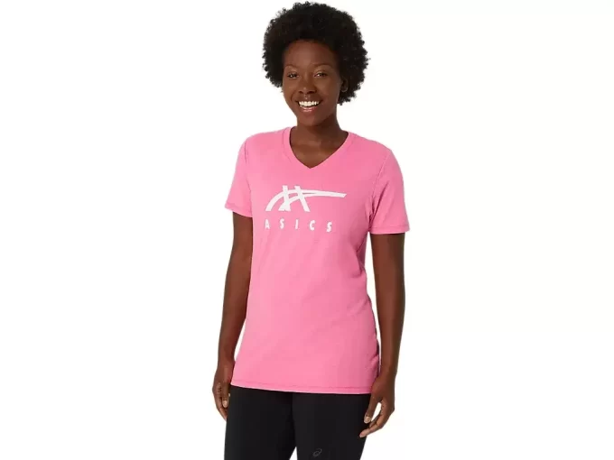ASICS STRIPES CUELLO EN V PARA MUJER ASICS STRIPES CUELLO EN V PARA MUJER