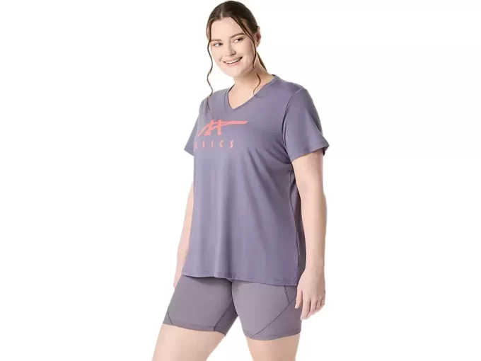 ASICS STRIPES CUELLO EN V PARA MUJER ASICS STRIPES CUELLO EN V PARA MUJER
