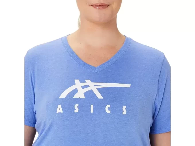 ASICS STRIPES CUELLO EN V PARA MUJER ASICS STRIPES CUELLO EN V PARA MUJER