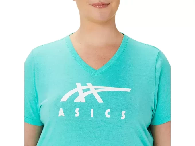 ASICS STRIPES CUELLO EN V PARA MUJER ASICS STRIPES CUELLO EN V PARA MUJER