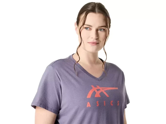 ASICS STRIPES CUELLO EN V PARA MUJER ASICS STRIPES CUELLO EN V PARA MUJER