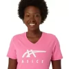ASICS STRIPES CUELLO EN V PARA MUJER ASICS STRIPES CUELLO EN V PARA MUJER