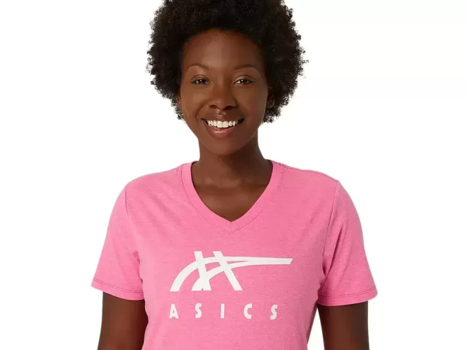ASICS STRIPES CUELLO EN V PARA MUJER ASICS STRIPES CUELLO EN V PARA MUJER