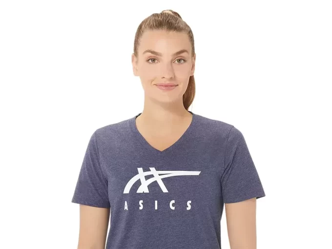 ASICS STRIPES CUELLO EN V PARA MUJER ASICS STRIPES CUELLO EN V PARA MUJER