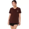 CAMISETA ASICS NATURE DE MANGA CORTA CON CUELLO EN V PARA MUJER CAMISETA ASICS NATURE DE MANGA CORTA CON CUELLO EN V PARA MUJER