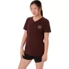 CAMISETA ASICS NATURE DE MANGA CORTA CON CUELLO EN V PARA MUJER CAMISETA ASICS NATURE DE MANGA CORTA CON CUELLO EN V PARA MUJER