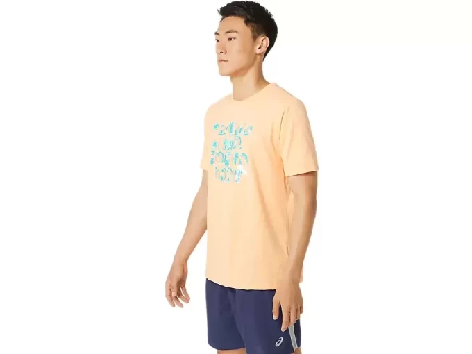 CAMISETA CON ESLOGAN HIBISCUS DE ASICS CAMISETA CON ESLOGAN HIBISCUS DE ASICS