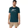 CAMISETA DE MANGA CORTA A RAYAS ASICS CAMISETA DE MANGA CORTA A RAYAS ASICS