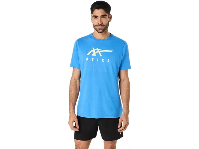 CAMISETA DE MANGA CORTA A RAYAS ASICS CAMISETA DE MANGA CORTA A RAYAS ASICS