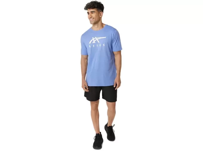 CAMISETA DE MANGA CORTA A RAYAS ASICS CAMISETA DE MANGA CORTA A RAYAS ASICS