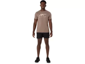 CAMISETA DE MANGA CORTA A RAYAS ASICS