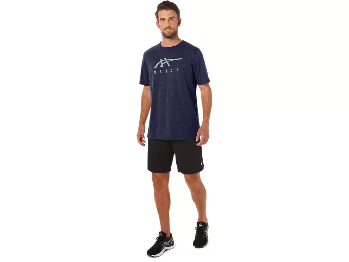 CAMISETA DE MANGA CORTA A RAYAS ASICS CAMISETA DE MANGA CORTA A RAYAS ASICS