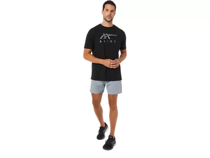 CAMISETA DE MANGA CORTA A RAYAS ASICS CAMISETA DE MANGA CORTA A RAYAS ASICS