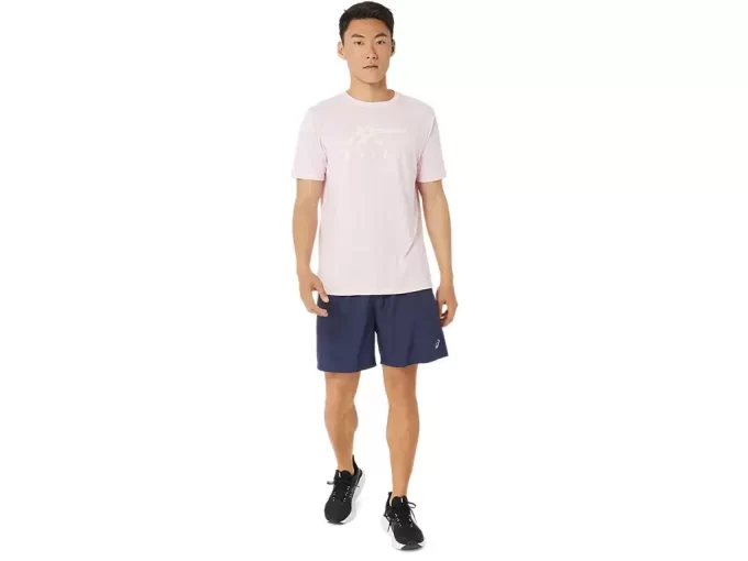 CAMISETA DE MANGA CORTA A RAYAS ASICS CAMISETA DE MANGA CORTA A RAYAS ASICS