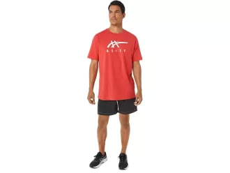 CAMISETA DE MANGA CORTA A RAYAS ASICS
