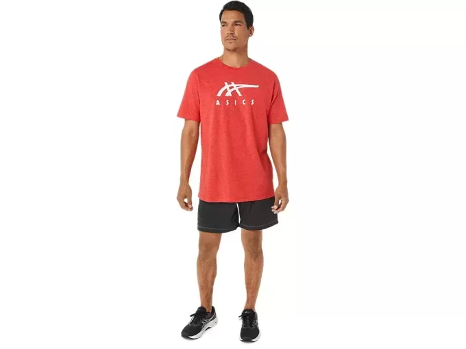 CAMISETA DE MANGA CORTA A RAYAS ASICS CAMISETA DE MANGA CORTA A RAYAS ASICS