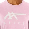 CAMISETA DE MANGA CORTA A RAYAS ASICS CAMISETA DE MANGA CORTA A RAYAS ASICS