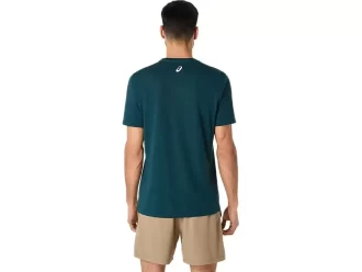 CAMISETA DE MANGA CORTA A RAYAS ASICS