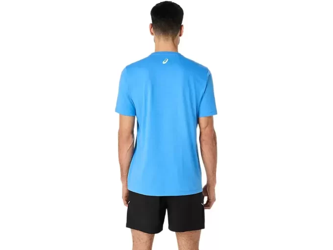 CAMISETA DE MANGA CORTA A RAYAS ASICS CAMISETA DE MANGA CORTA A RAYAS ASICS