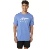 CAMISETA DE MANGA CORTA A RAYAS ASICS CAMISETA DE MANGA CORTA A RAYAS ASICS