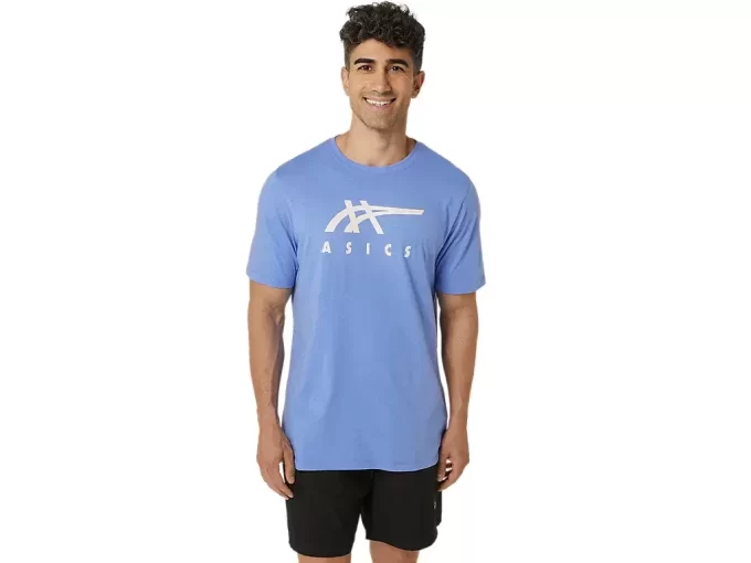 CAMISETA DE MANGA CORTA A RAYAS ASICS CAMISETA DE MANGA CORTA A RAYAS ASICS
