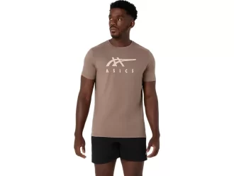 CAMISETA DE MANGA CORTA A RAYAS ASICS