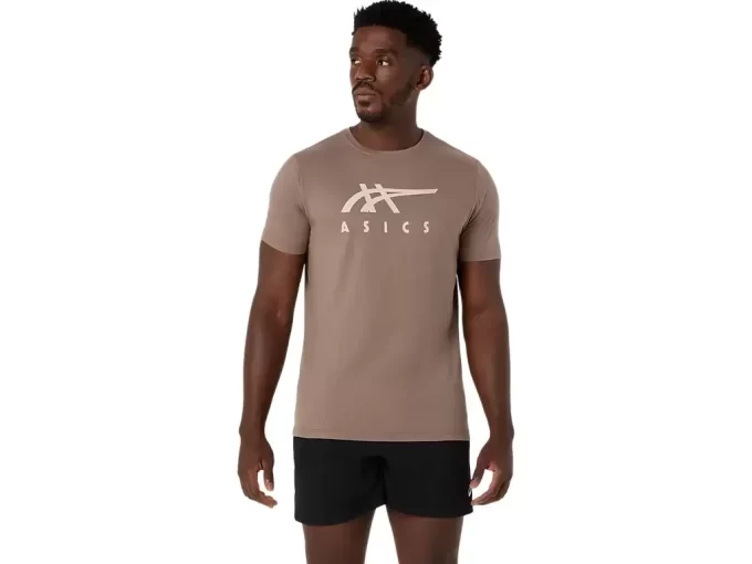 CAMISETA DE MANGA CORTA A RAYAS ASICS CAMISETA DE MANGA CORTA A RAYAS ASICS