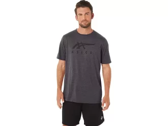 CAMISETA DE MANGA CORTA A RAYAS ASICS