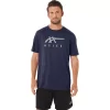 CAMISETA DE MANGA CORTA A RAYAS ASICS CAMISETA DE MANGA CORTA A RAYAS ASICS