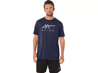 CAMISETA DE MANGA CORTA A RAYAS ASICS