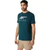 CAMISETA DE MANGA CORTA A RAYAS ASICS CAMISETA DE MANGA CORTA A RAYAS ASICS